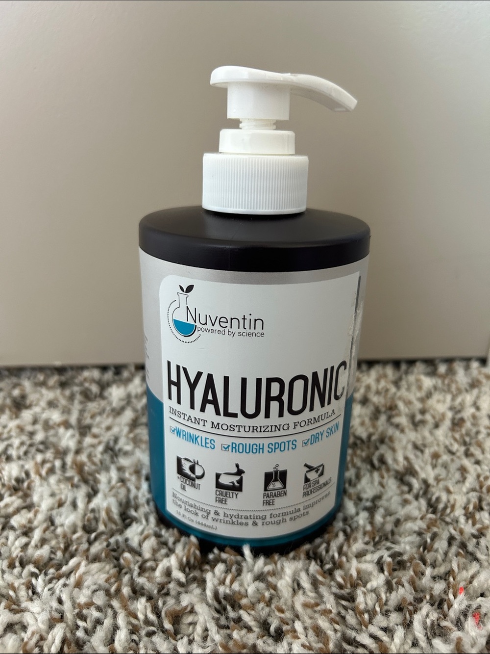 Hyaluronic Moisturizer Pump - Teal/White